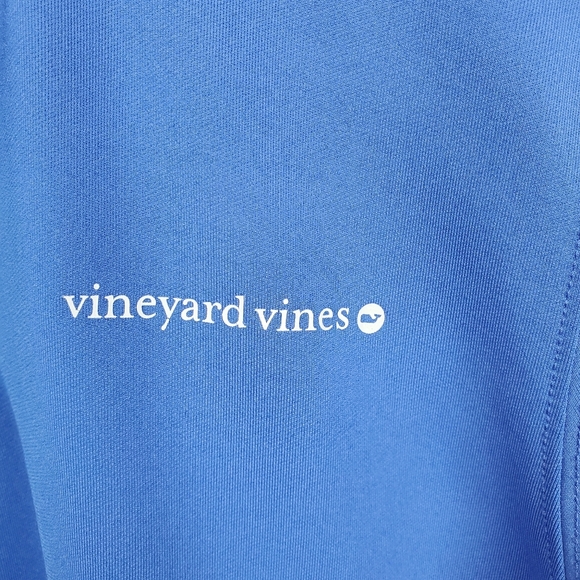 Vineyard Vines Preformance Boys XL 18 Blue/Yellow 1/2 Zip Pullover Shirt Top - Picture 4 of 8